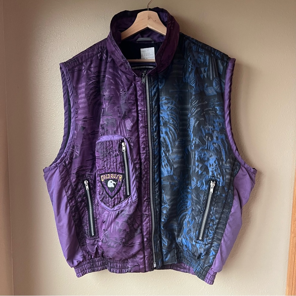 Vintage Luhta Sport Vest Men’s XL RARE Operation Goldrush Finland Ski Retro 80s